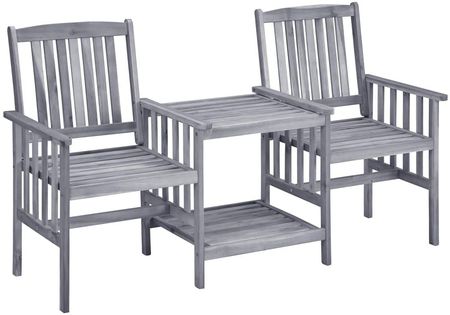 Krzesła Ogrodowe Ze Stolikiem 159X61X92 Cm Drewno Akacjowe