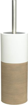 Szczotka do wc z pojemnikiem Sealskin Doppio porcelanowa piaskowa (361840565)