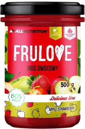 Allnutrition FRULOVE Mus Owocowy Jabłko Truskawka 500g