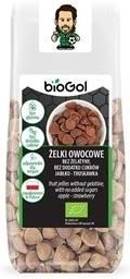 Biogol Żelki owocowe bez żelatyny, dodatku cukrów jabłkotruskawka bezglutenowe BIO 90g