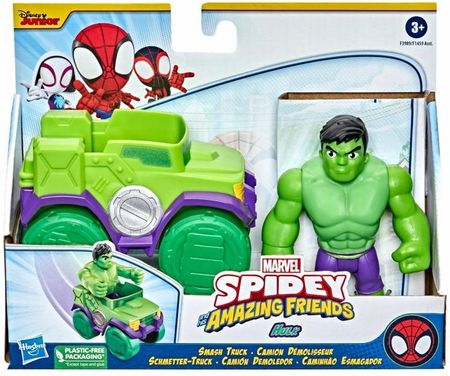 Hasbro Spider-Man Spidey Hulk z Pojazdem F3989