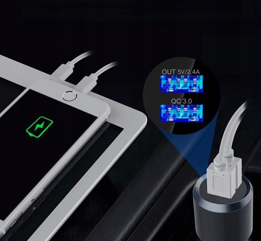 DexXer TRANSMITER FM BLUETOOTH 5.0 USB WIELOFUNKCYJNY SAMOCHODOWY 8w1 BC49BQ - zdjęcie 3 DexXer TRANSMITER FM BLUETOOTH 5.0 USB WIELOFUNKCYJNY SAMOCHODOWY 8w1 BC49BQ