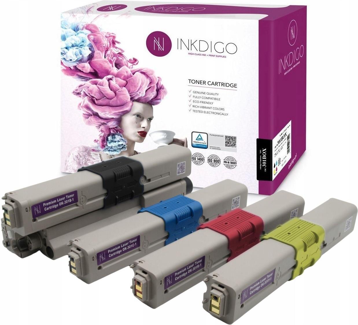 Cartucho De Tóner 301 Compatible Con OKI Color, Para Okidata C301, C321 - Foto 9