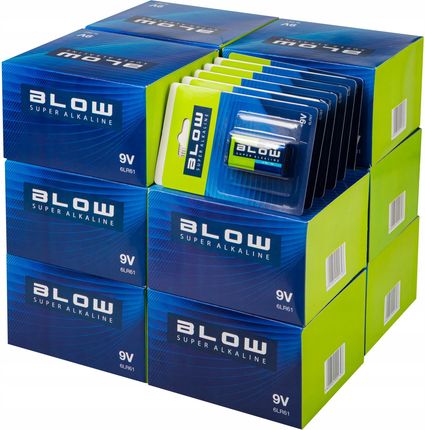 Blow 144x Bateria super alkaliczna 9V 6LR61