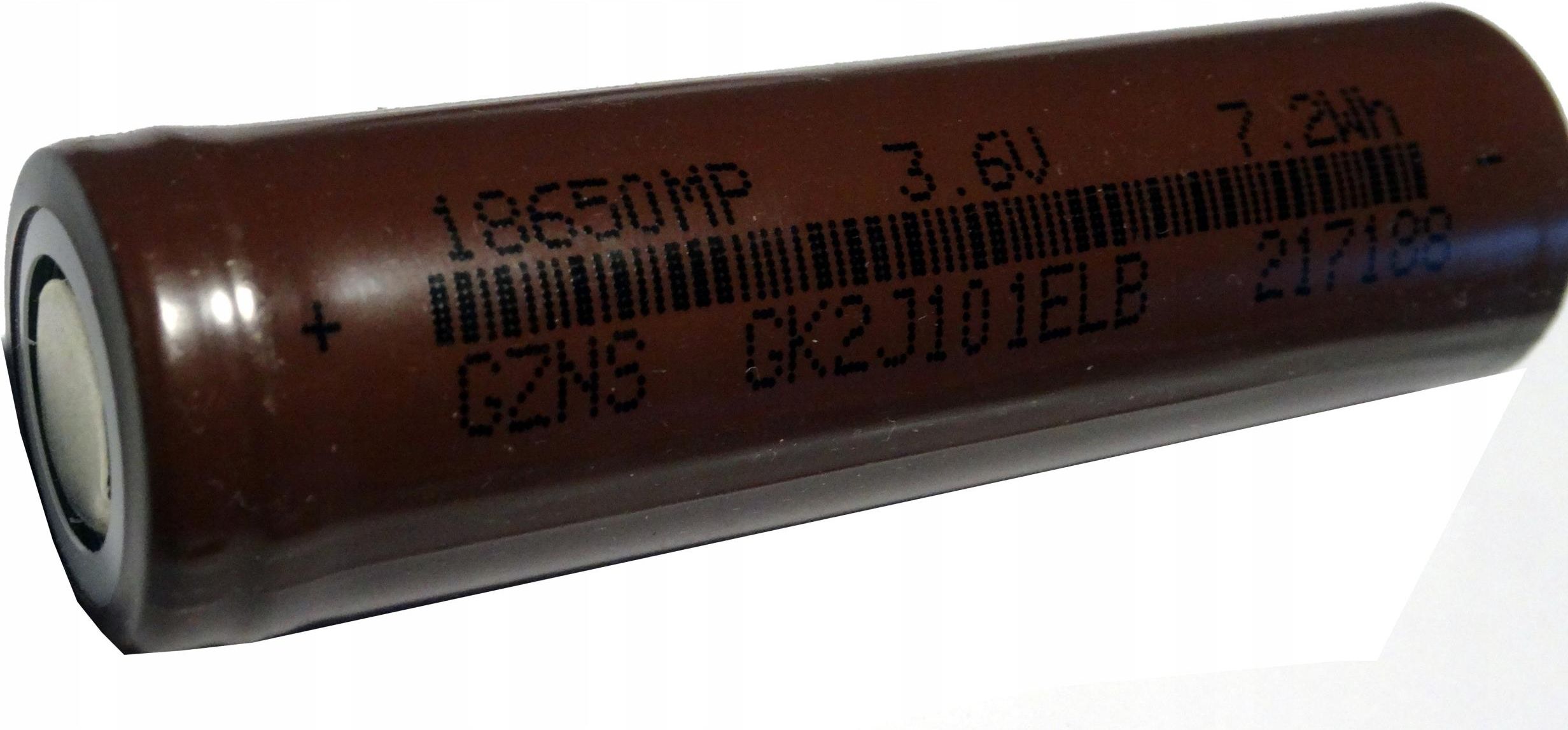 Gzns 1x Akumulator 18650 prawdziwe 2600 mAh 3,6V Li-ion