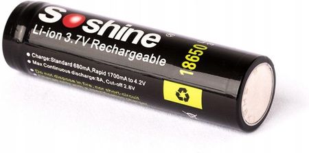Soshine 18650 3400 mAh 3,6V-3,7V akumulator Li-ion