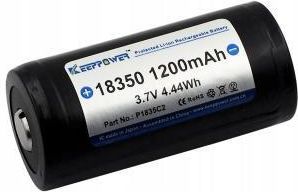Keeppower Akumulator 18350 1200mAh 10A protected