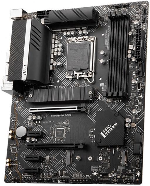 マザーボード MSI PRO B660-A DDR4 MSI PRO B660-A DDR4 Motherboard, ATX - Intel 12th Gen Processors