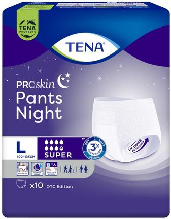 TENA Pants Proskin Super Night L OTC Edition Majtki Chłonne 4x10szt