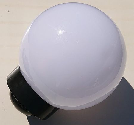 Tech-Led Lampa Ogrodowa Kula Solarna Biała Zimna 15cm (JMD841)