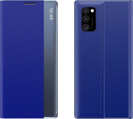 Clear View New Sleep Case pokrowiec etui z klapką funkcją podstawki Xiaomi Poco X4 NFC 5G Niebieski