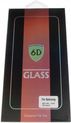 Telforceone Szkło hartowane 6D do Samsung Galaxy A52 5G / A52s A53 czarna ramka