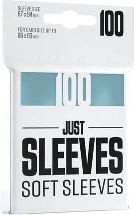 Gamegenic Just Sleeves Soft Sleeves (67 x 94 mm) 100 Sztuk, Clear
