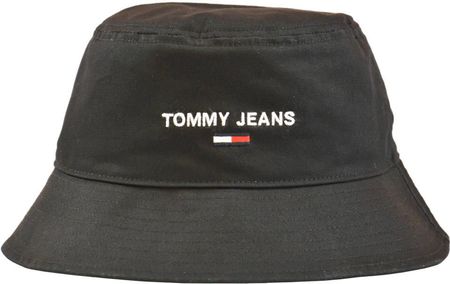 Kapelusz Tommy Jeans Sport Bucket Czarny - AW0AW11661-BDS