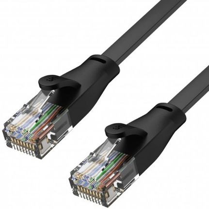 Unitek Patch Cable CAT.6 czarny 0,5M płaski (C1808GBK)
