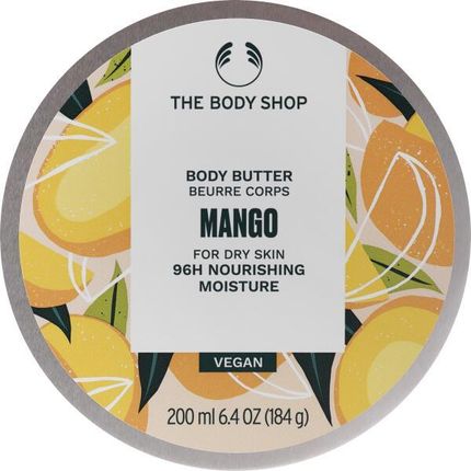 The Body Shop Masło Do Ciała Mango Softening Butter Vegan 200 Ml