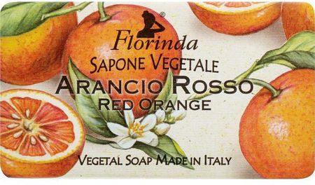 Florinda Mydło Naturalne W Kostce Czerwona Pomarańcza Red Orange Natural Soap 100 G