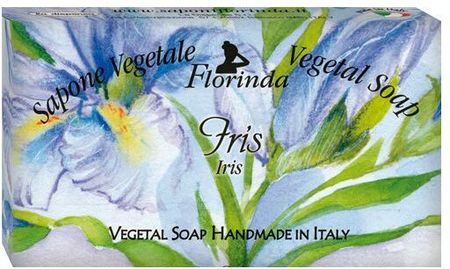 Florinda Naturalne Mydło W Kostce Irys Sapone Vegetale Iris Vegetal Soap Handmade 100 G