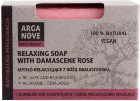 Arganove Naturalne Mydło Relaksujące Z Różą Damasceńską Damask Rose Relaxing Soap 100 G