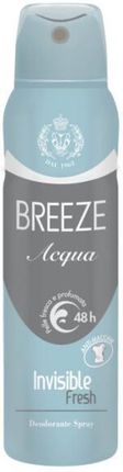 Breeze Dezodorant W Sprayu Acqua Invisible Fresh Deodorante Spray 48H 150 Ml