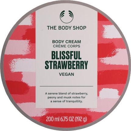 The Body Shop Wegański Krem Do Ciała Rozkoszna Truskawka Cream Blissful Strawberry Vegan 200 Ml