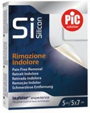 PIC SiSilicon pooperacyjny plaster silikonowy 5x7cm z włókniny z technologią silikonową, 5szt