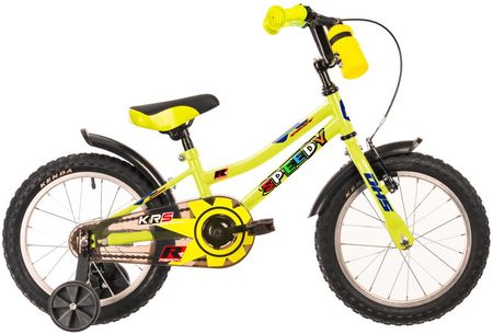 Rower Dziecięcy Dhs Speedy 1601 16" Model 2022 Zielony Żółty