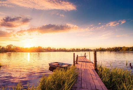 Fototapeta Flizelinowa Jezioro Słońce - 104x70