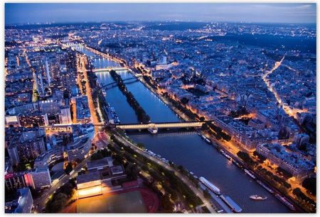 Fototapeta 200x135 Nocna panorama Paryża