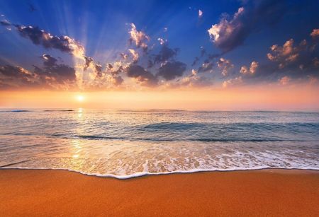 Fototapeta Flizelinowa Słońce Morze - 104x70