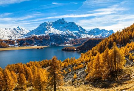Fototapeta Flizelinowa Jezioro Alpy - 104x70