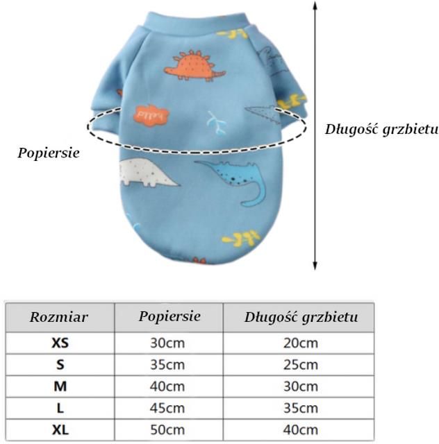 Unizoo Bluza Dla Psa Ubranko Ubranie Rozmiar L Niebieskie - zdjęcie 1 Unizoo Bluza Dla Psa Ubranko Ubranie Rozmiar L Niebieskie