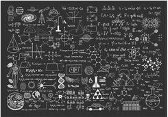 Zdjęcie Fototapeta - Tablica naukowa 100 x 70 - Radlin