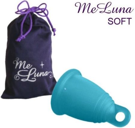 Me Luna Kubeczek Menstruacyjny Rozmiar M Niebieski Meluna Soft Menstrual Cup