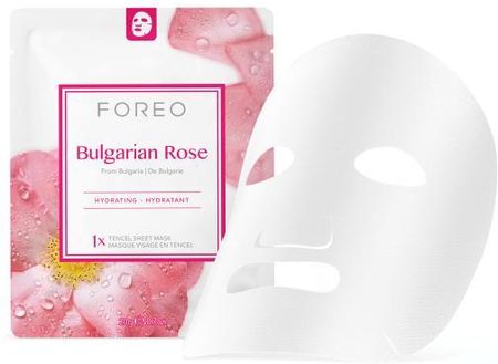 Foreo Nawilżająca Maska W Płachcie Do Skóry Suchej Z Wodą Różaną Bulgarian Rose Sheet Mask 3 X 20 G