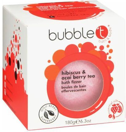 Bubble T Kule Do Kąpieli Hibiskusa I Jagody Acai Bath Fizzer Hibiscus & Berry 180 G