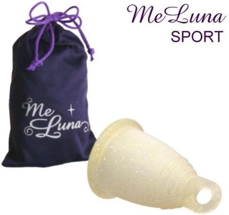 Me Luna Kubeczek Menstruacyjny Rozmiar L Brokatowy Złoty Meluna Sport Menstrual Cup