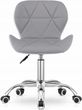 Krzesło obrotowe AVOLA - szaro-białe