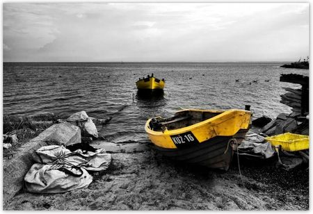 Fototapeta 200x135 Łódki na bałtyckiej plaży
