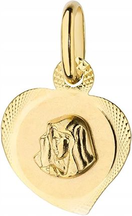 Złoty Medalik Matka Boska Bolesna Chrzest Komunia