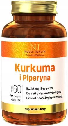Noble Health Kurkuma i piperyna  60kaps.