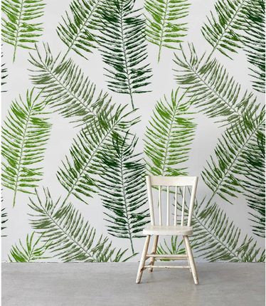 Flizelina tapeta Egzotyczne liście palmy 104x70cm