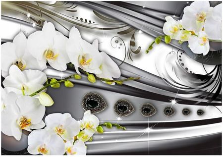 Tapeta w kwiaty- Orchidee & biżuteria 300x210