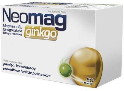Tabletki NeoMag Ginkgo 50 szt. - zdjęcie 2