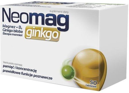 Tabletki NeoMag Ginkgo 50 szt.