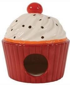 Domek Ceramiczny Ciastko Czerwony 