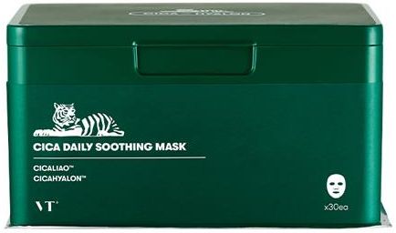 VT Cosmetics Cica Daily Soothing Mask 30szt - Maski w płachcie o działaniu nawilżająco-kojącym 