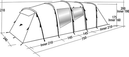 Easy Camp Huntsville Twin 800 Tent Zielony - zdjęcie 5