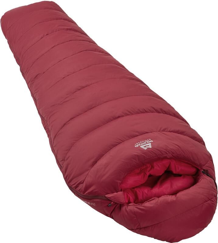 Mountain Equipment Olympus 450 Sleeping Bag Regular Women Czerwony Left