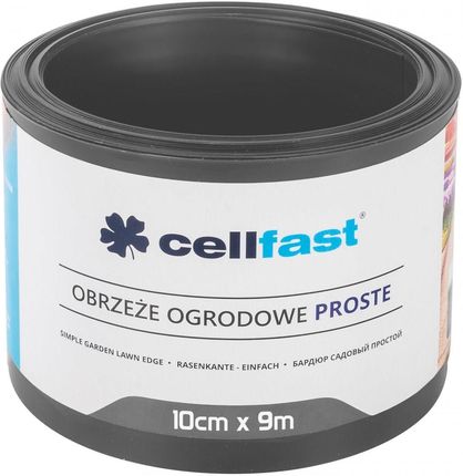 Cellfast Obrzeże ogrodowe proste 10cm Grafitowe 9m (30241)